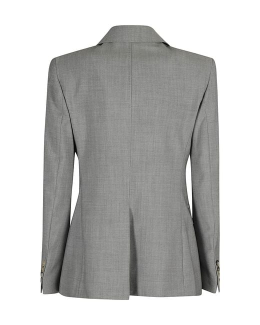 Max Mara Gray Double-Breasted Blazer