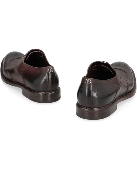 Dolce & Gabbana Brown Laced Shoes for men