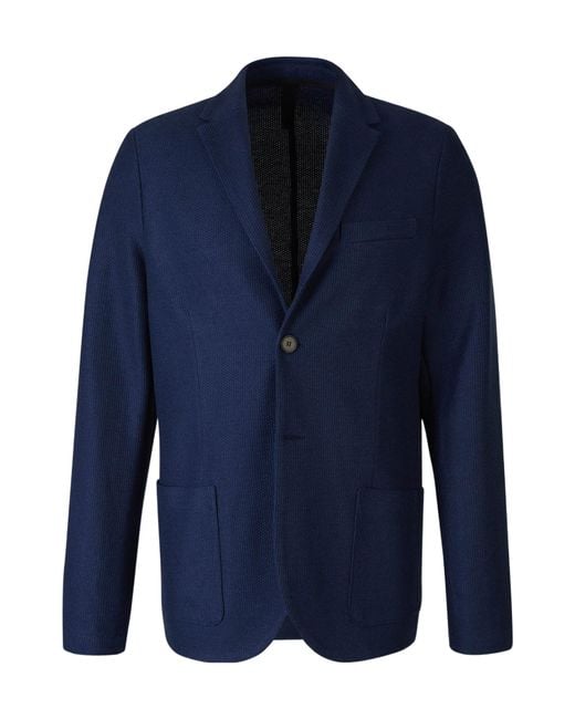 Harris Wharf London Blue Single-Breasted Blazer for men