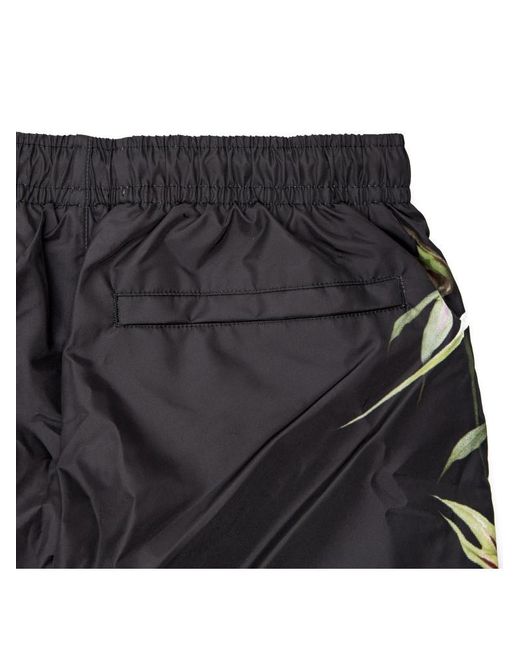 Givenchy Black Logo Printed Swim Shorts for men