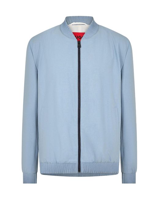 Boss Blue Tailored Suit Jacket for men