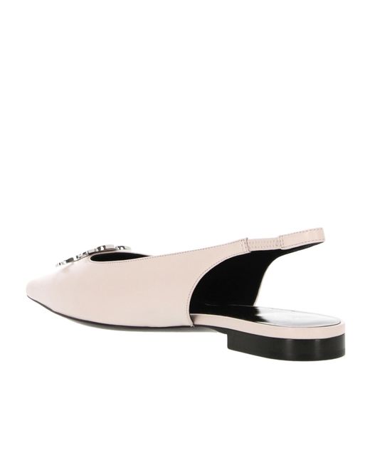 Céline White Alma Triomphe Flat Slingback