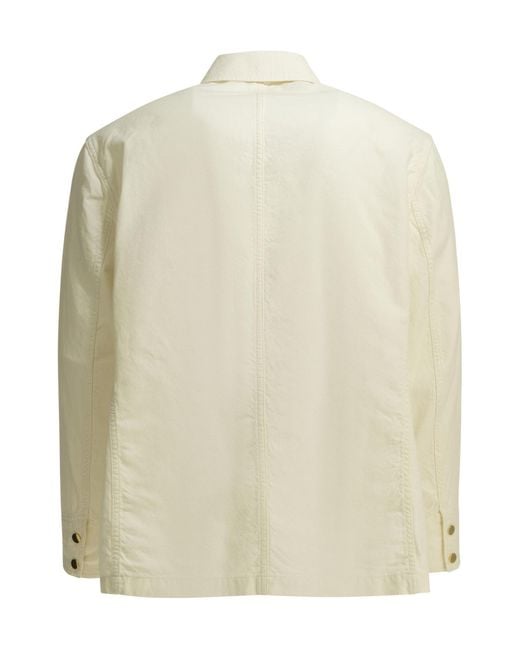 Auralee White Ox Shirt Jacket for men