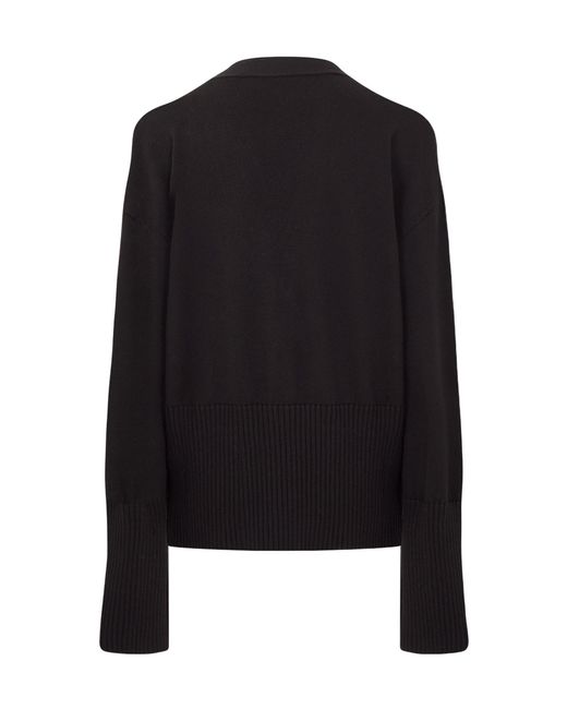 Off-White c/o Virgil Abloh Black Simple Knitted Sweater