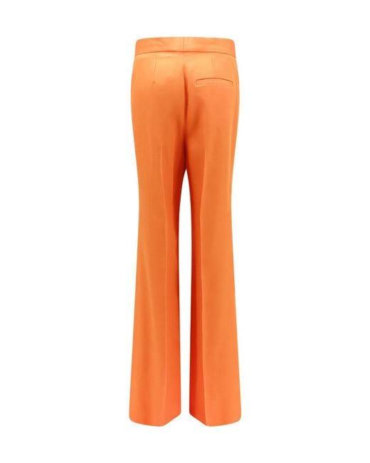 Stella McCartney Orange Iconic Flared Trousers