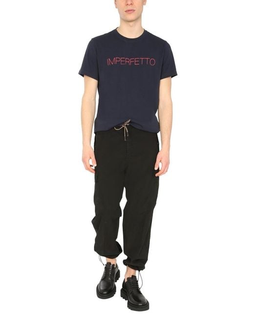 Aspesi Black Poplin Cargo Pants for men