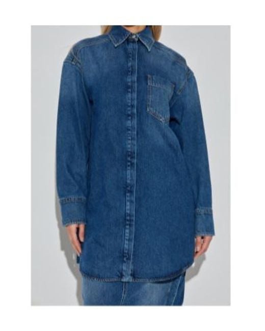 Sportmax Blue Eridani Button-Up Denim Jacket