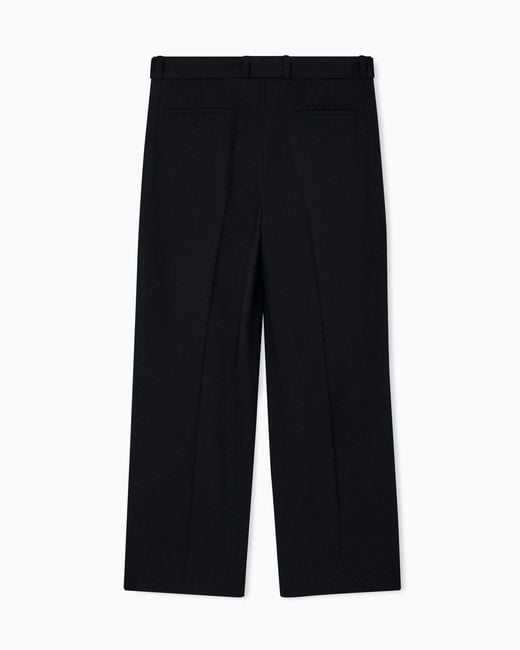 Emporio Armani Blue Casual Pants With Belt Loops for men