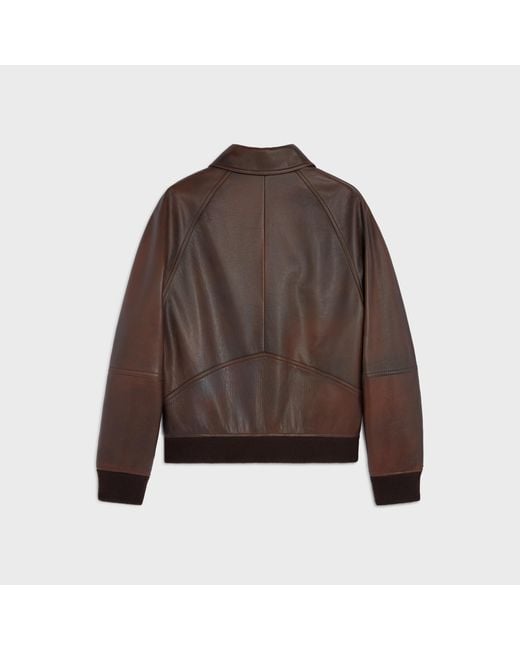 Céline Brown Bomber Jacket for men