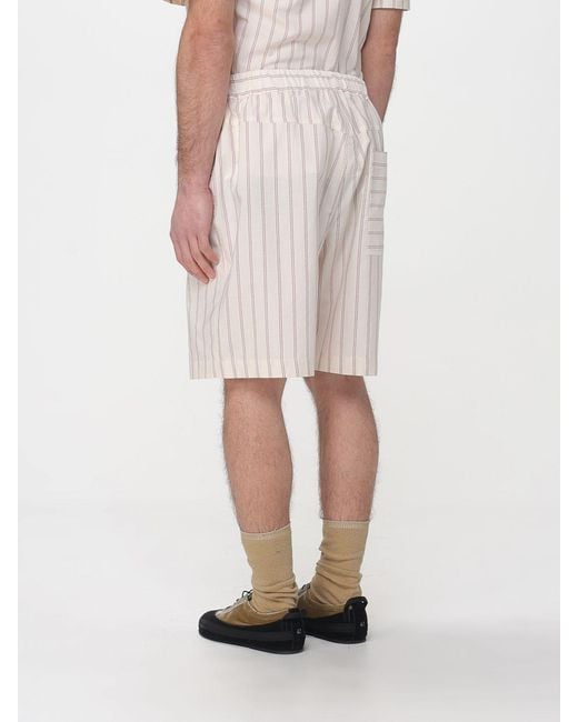 RANRA White Striped Shorts for men