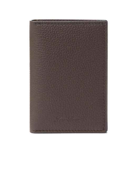 Loro Piana Brown Extra Bifold Card Holder for men
