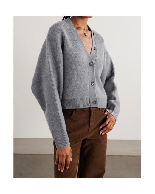 LeKasha Gray Long-Sleeved Cardigan