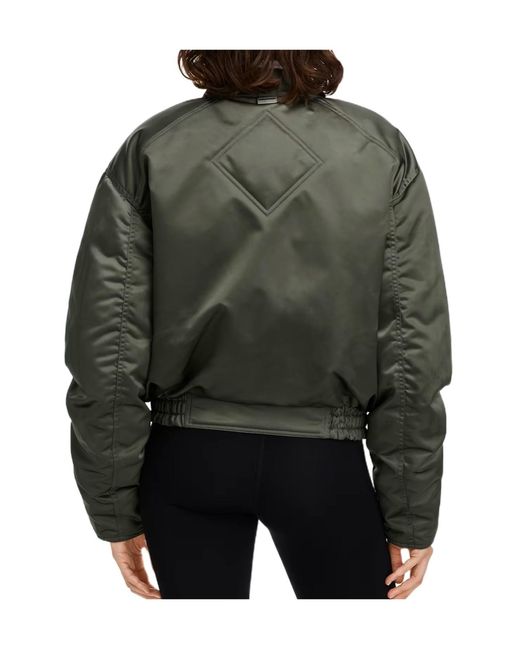 Canada Goose Green Jade Down Satin Bomber Jacket