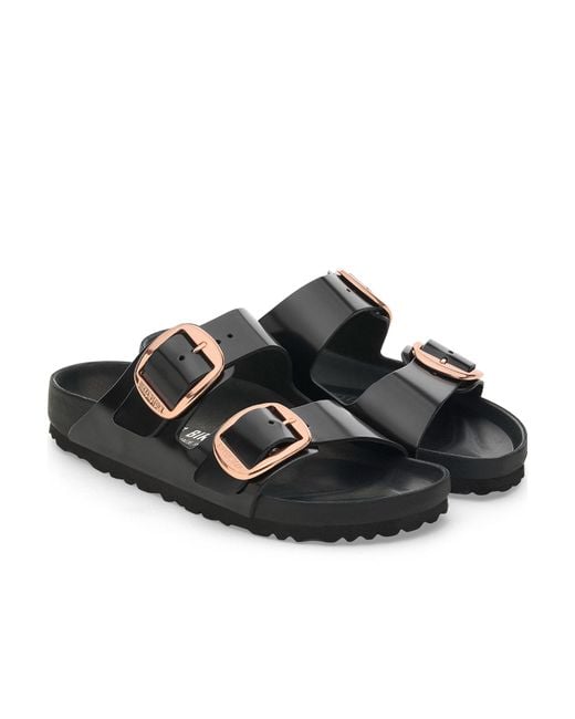Birkenstock Black Arizona Big Buckle Slip-On Sandals