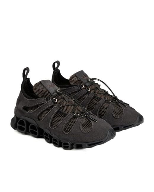 Adidas Black Mesh-Panel Toggle-Fastening Sneakers