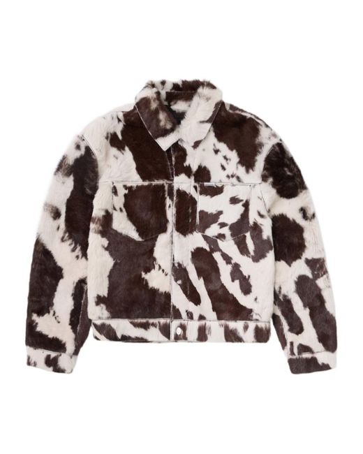 Represent Multicolor Animal Motif Zip Jacket for men
