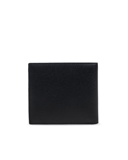 Bally Black Band Logo Detailed Wallet for men