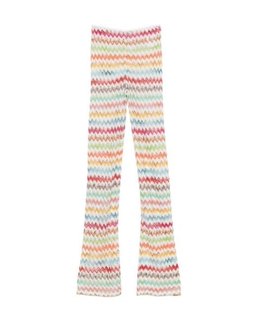 Missoni White Zigzag Trousers