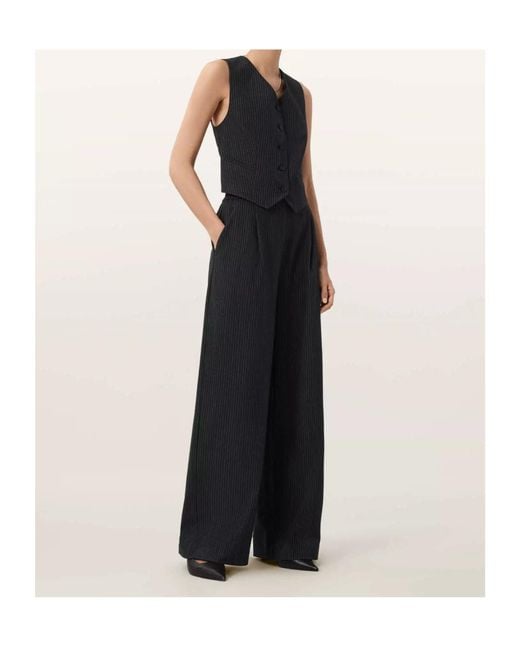 AllSaints Black Aleida Vest
