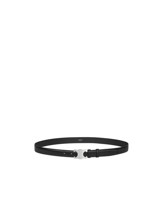 Céline White Triomphe Belt 25Mm for men