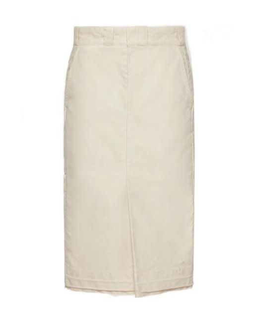 Maison Margiela Natural Chino Midi Skirt