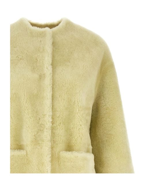 Blancha Yellow Long-Sleeved Coat