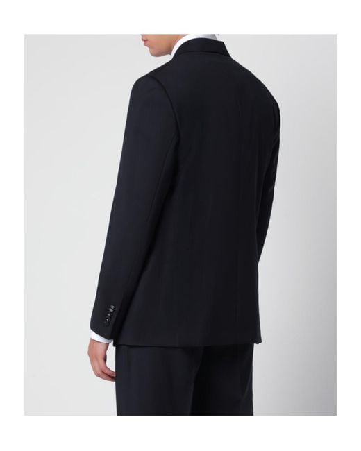 Lardini Blue Long-Sleeve Single-Breasted Jacket for men