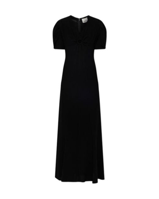Isabel Marant Black Short-Sleeved Dress