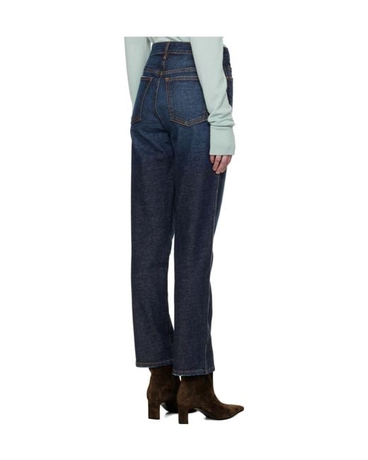 Khaite Blue Abigail Stretch Jeans