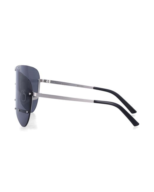Rick Owens Blue Frameless Sunglasses for men