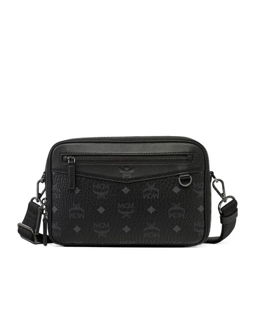 MCM Black Diamond Small Camera Bag for men