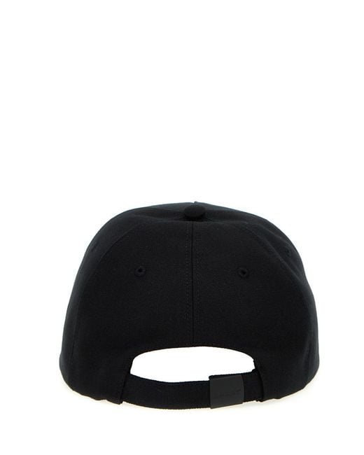 Bally Black Logo Embroidery Baseball Cap for men