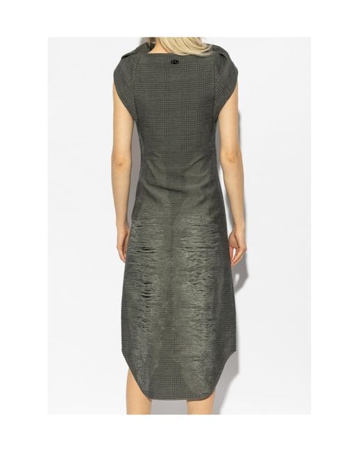 DIESEL Gray D-Mauve Midi Dress