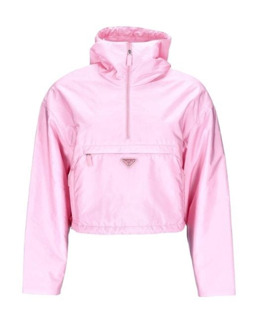 Prada Pink Hooded Casual Jacket