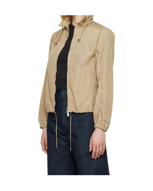 Burberry Natural B Shield-Plaque Windbreaker Jacket