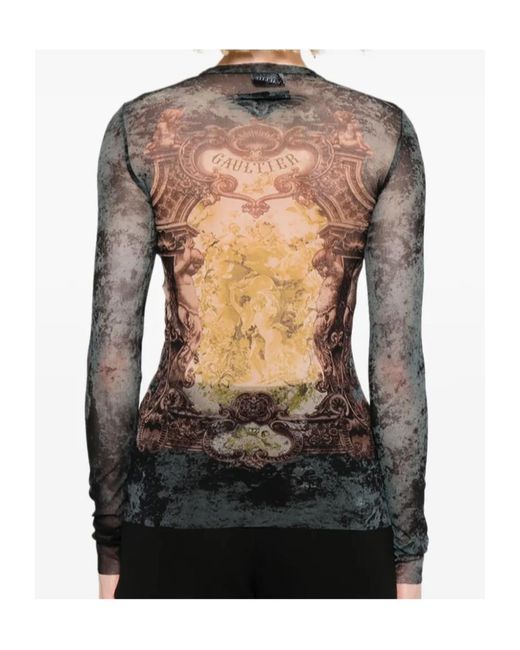 Jean Paul Gaultier Black Printed T-Shirt