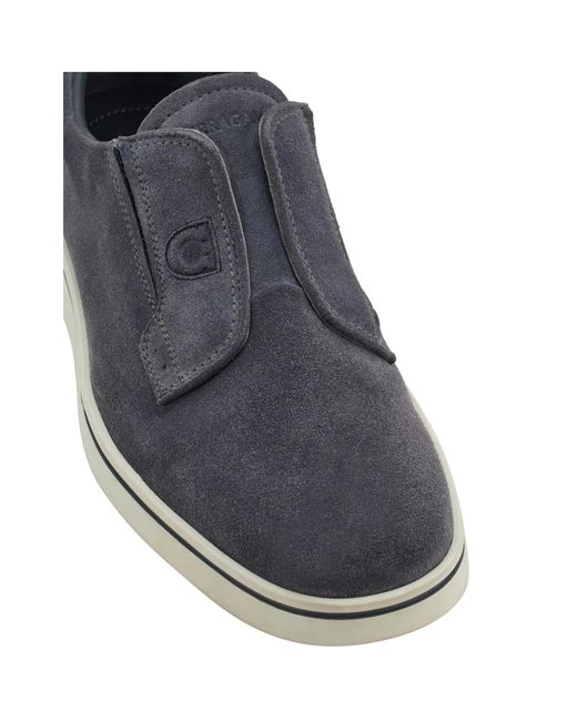 Ferragamo Blue Derby Slip-On for men