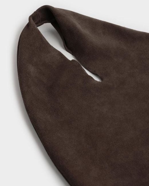 Manebí Brown Manebí Louis Suede Shoulder Bag