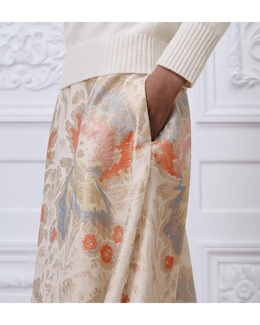 Dior Natural Mid-Length Flared Skirt