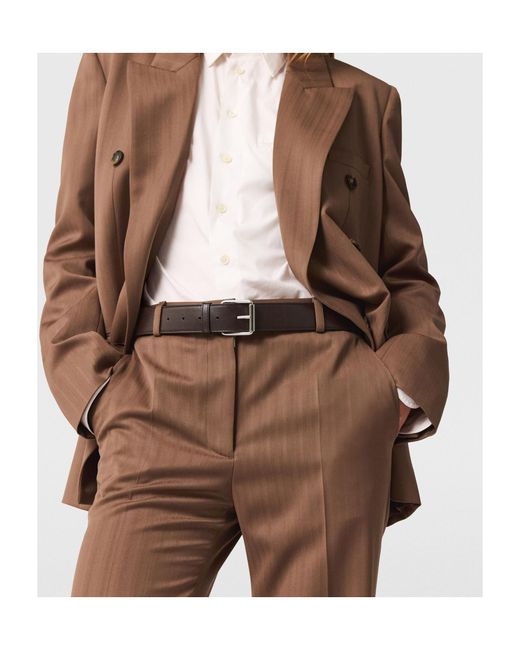 Stella McCartney Brown Mid-Rise Botcut Trousers for men