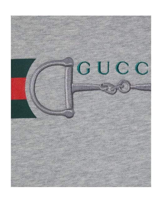 Gucci Gray Crew Neck Sweatshirt for men