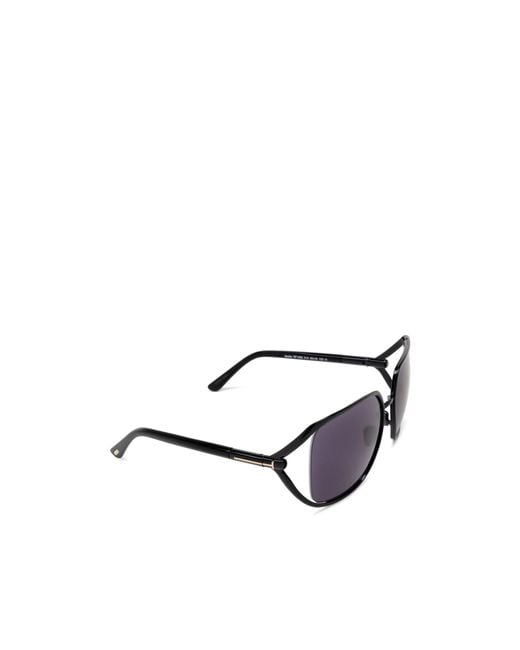 Tom Ford Purple Eyewear Goldie Square Frame Sunglasses