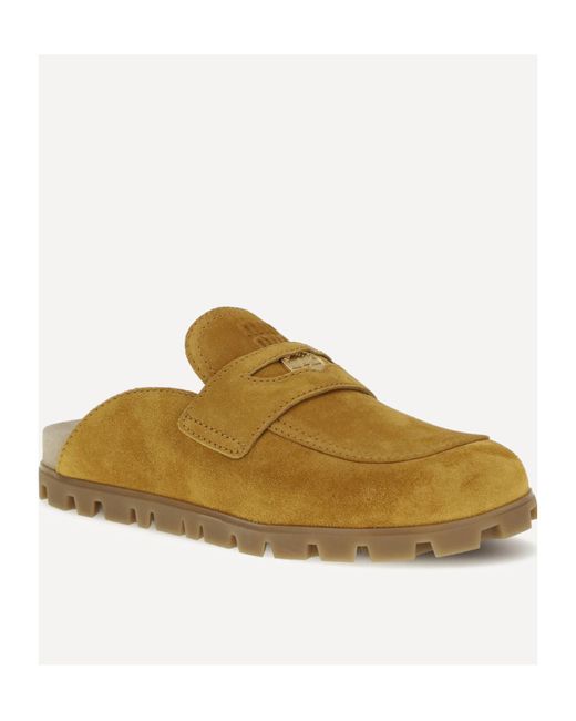 Miu Miu Brown Slip-On Slides