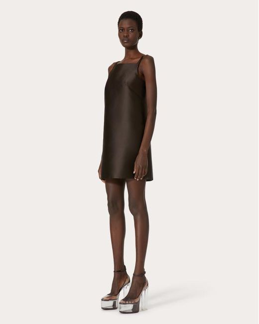 Valentino Brown Sleeveless Mini Dress