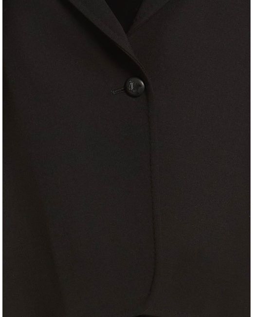Max Mara Black Solid-Color Single-Breasted Blazer