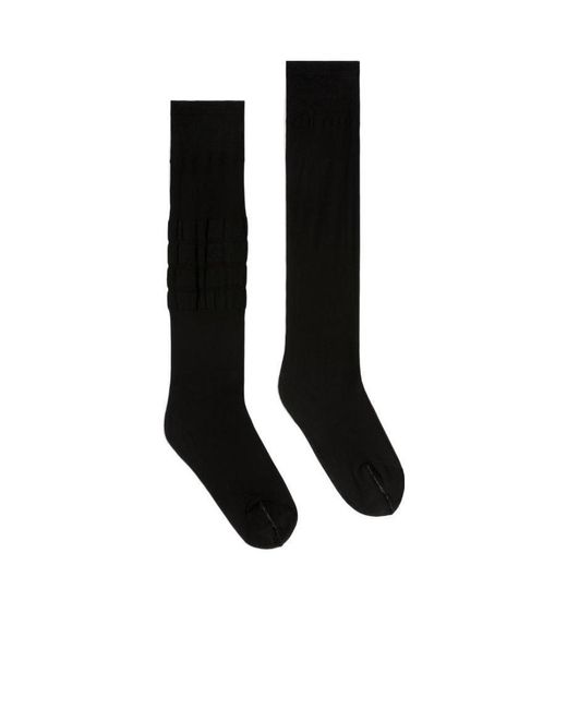 Thom Browne Black Sheer Knee-High Socks