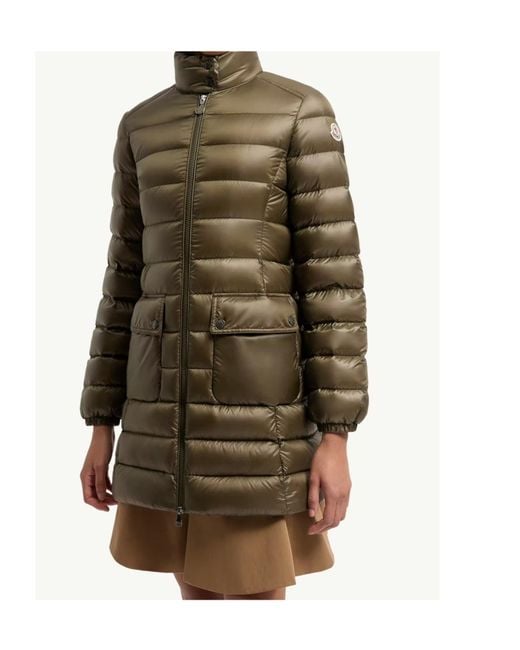 Moncler Green Slim Long Down Jacket