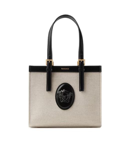 Versace White Riviere Mini Tote Bag