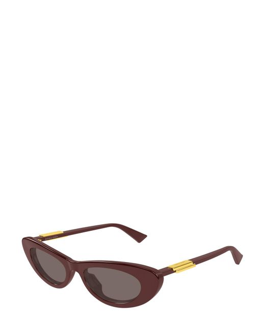 Bottega Veneta Brown Eyewear Cat Eye Frame Sunglasses