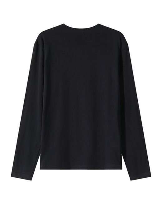 Versace Black Pack Of Two Long-Sleeved Crewneck T-Shirts for men